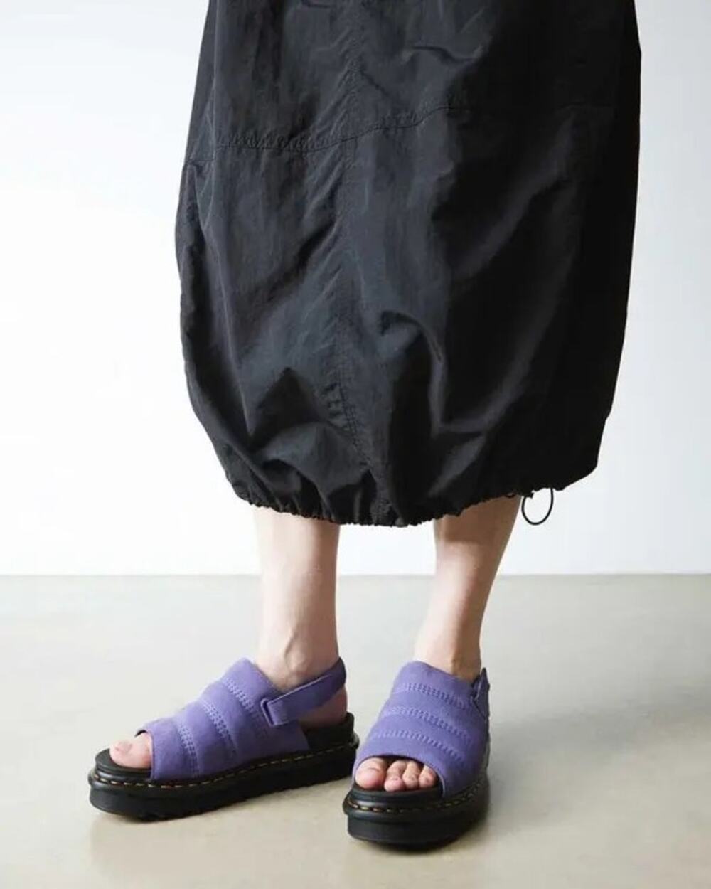 Dr Martens Kole Suede Sandals In Twilight Purple Size 6